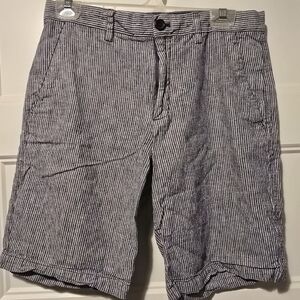 Banana Republic Mens Blue and white striped shorts Size 29